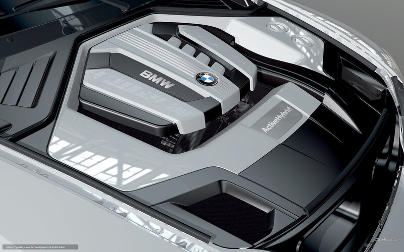 BMW Engine Bay — Silver, Technical