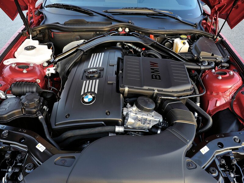 BMW engine bay view