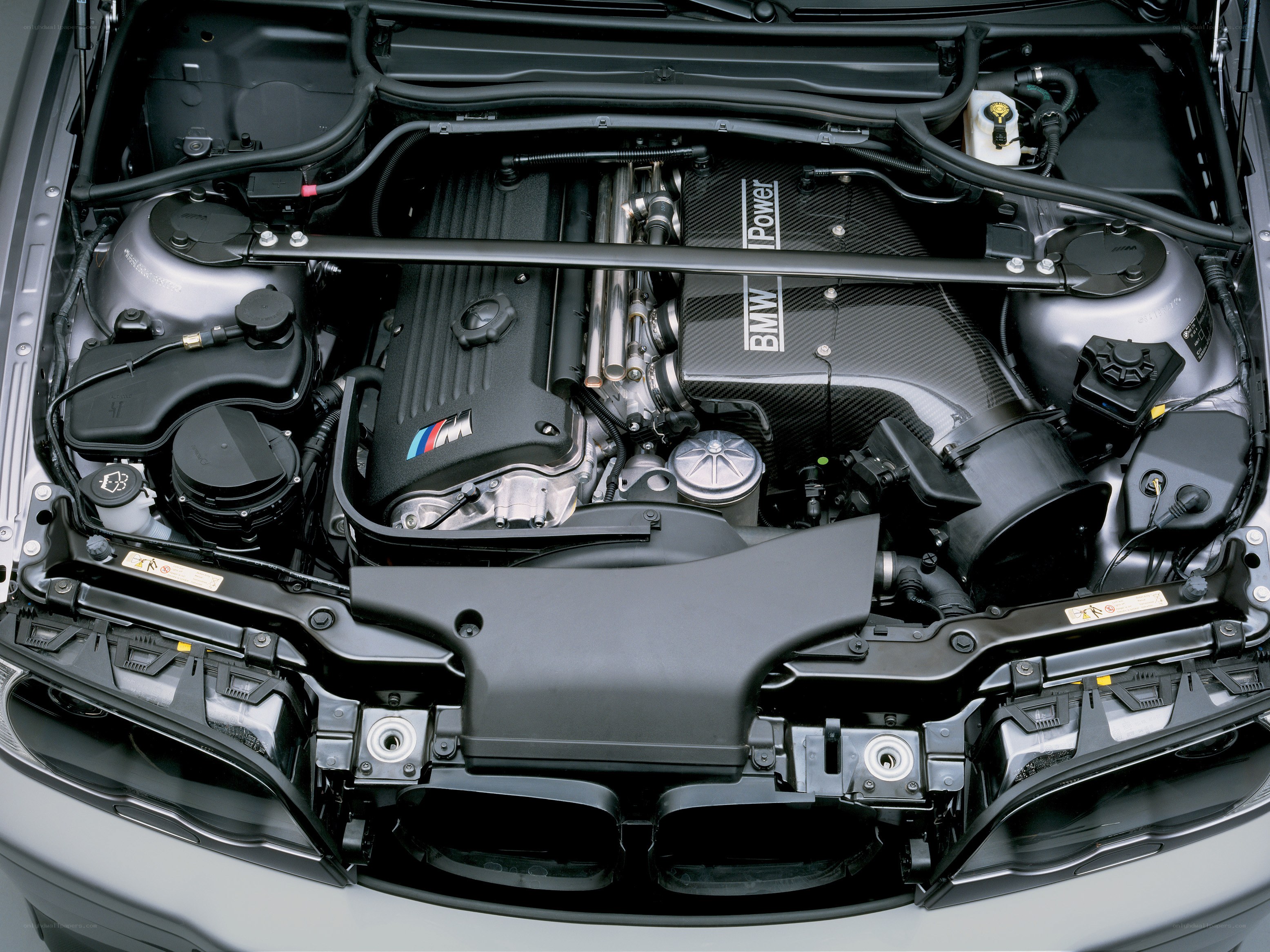 BMW engine bay view