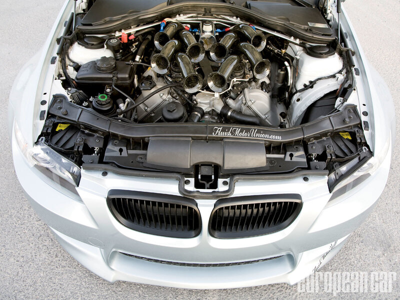 BMW engine bay view