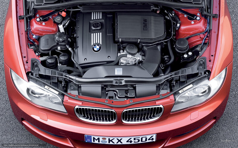 BMW engine bay view