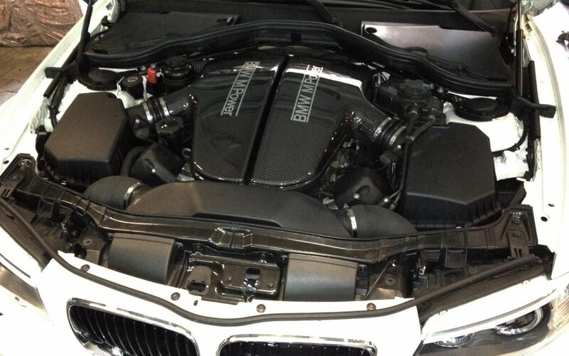 BMW Engine Bay — White