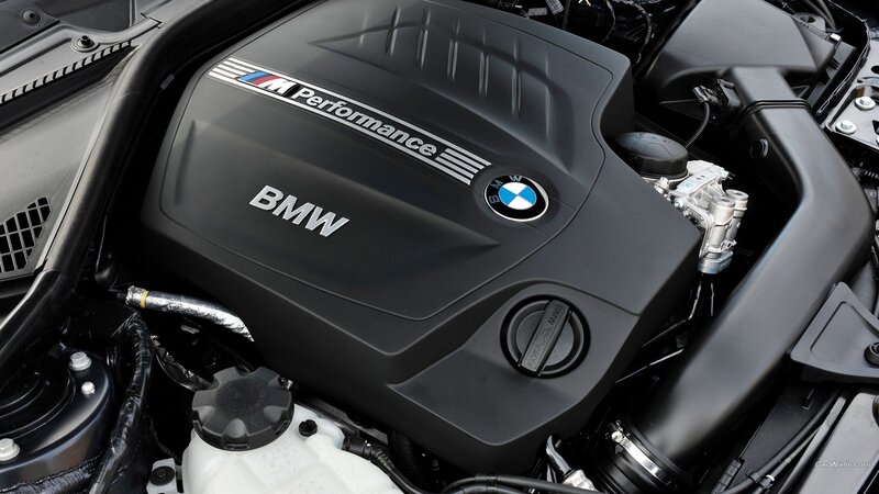 BMW Engine Cover — Black, Neutral, Photograph