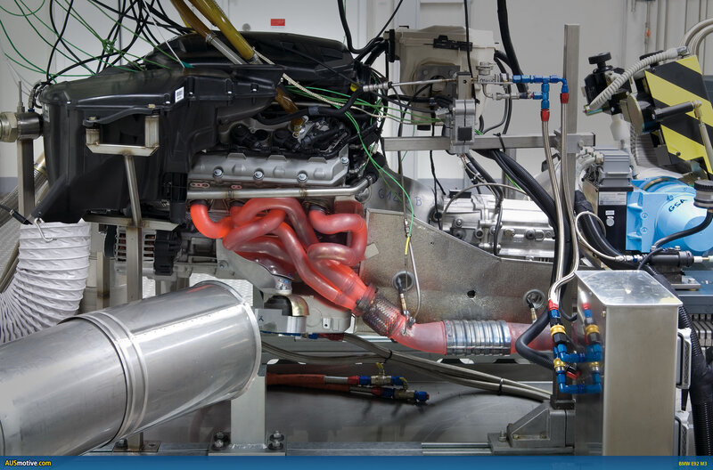 BMW engine on test stand