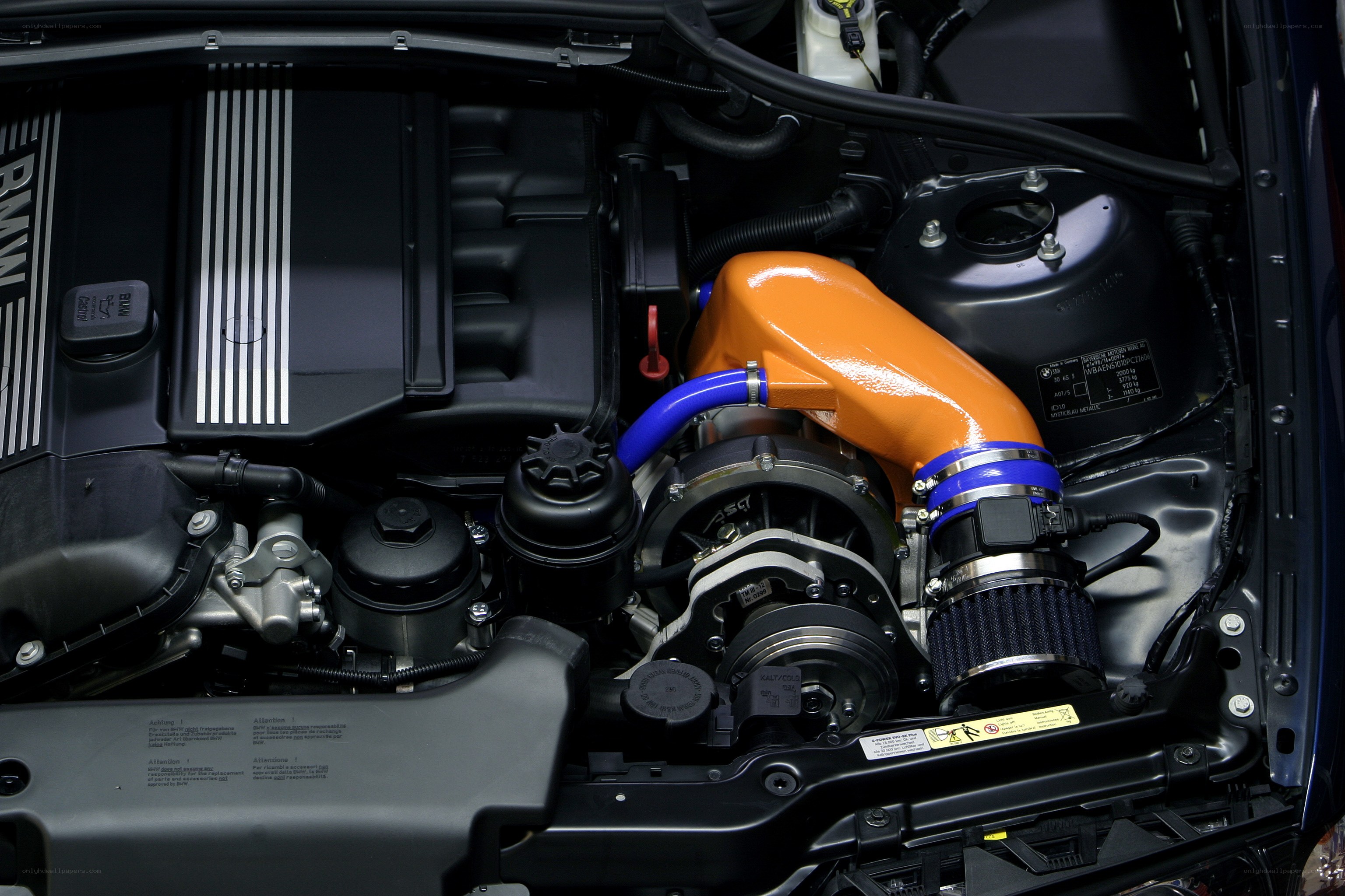 BMW engine with turbocharger