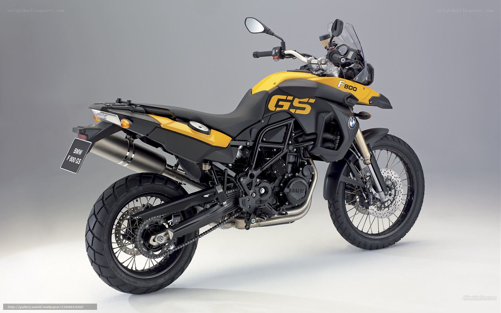 BMW F800GS motorcycle