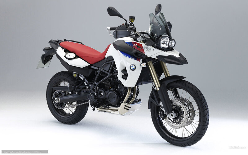 BMW F800GS Motorcycle — White, Neutral