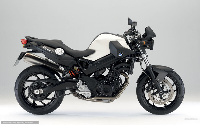 BMW F800R Motorcycle — Black, Neutral, Photograph, Seat