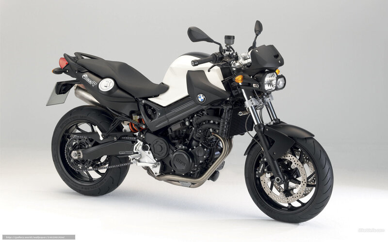 BMW F800R Motorcycle — White, Neutral, Photograph, Seat