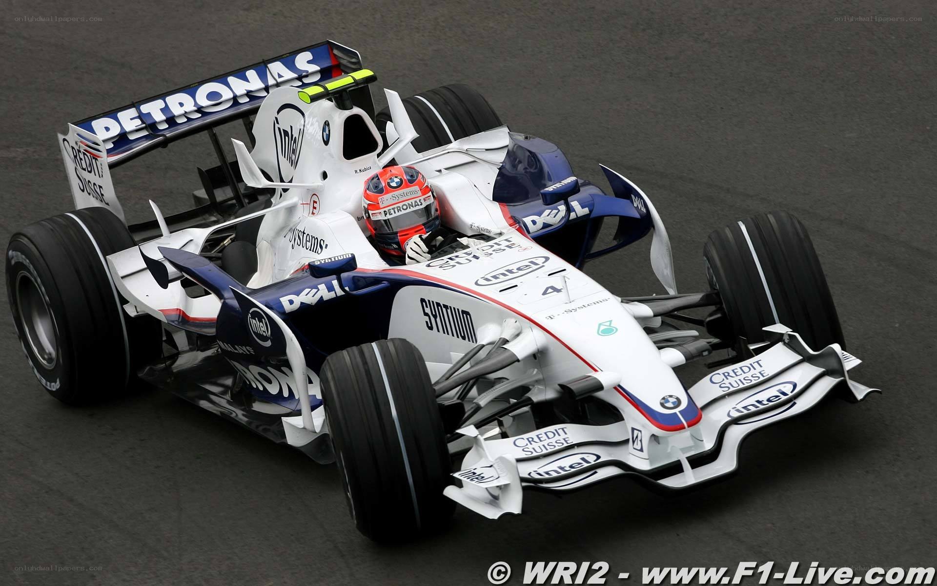 BMW Formula 1 car on track