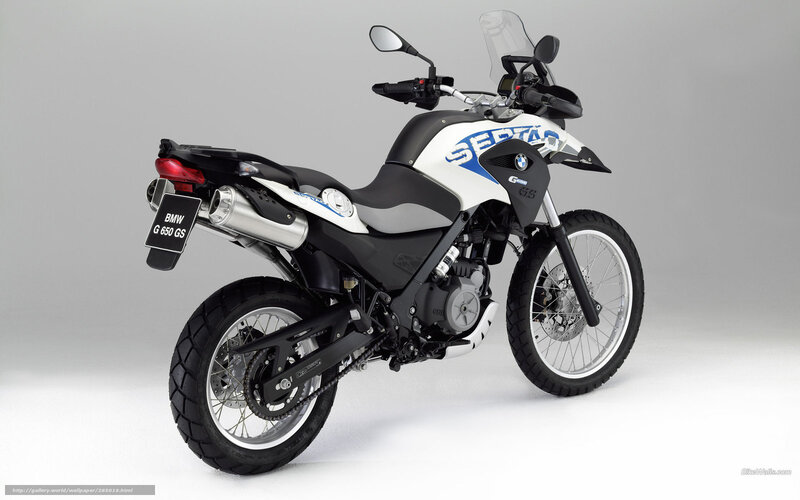 BMW G 650 GS Motorcycle — White, Neutral