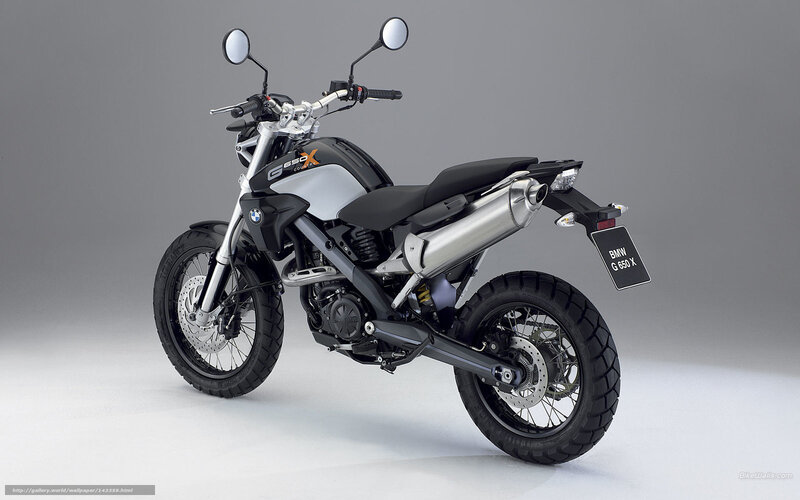 BMW G 650 X Motorcycle — Gray, Neutral, Photograph, Silver Exhaust