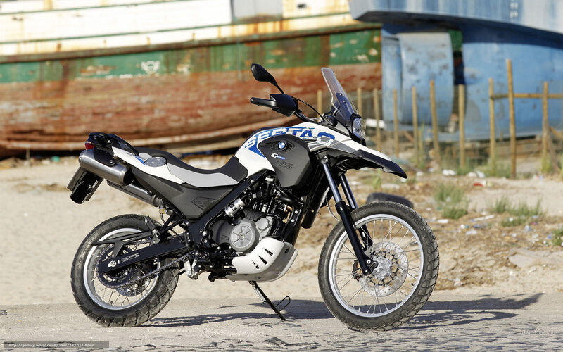 BMW G650GS Motorcycle — White