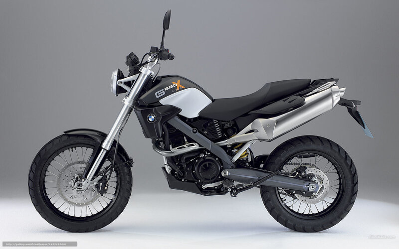 BMW G650X Motorcycle — Gray