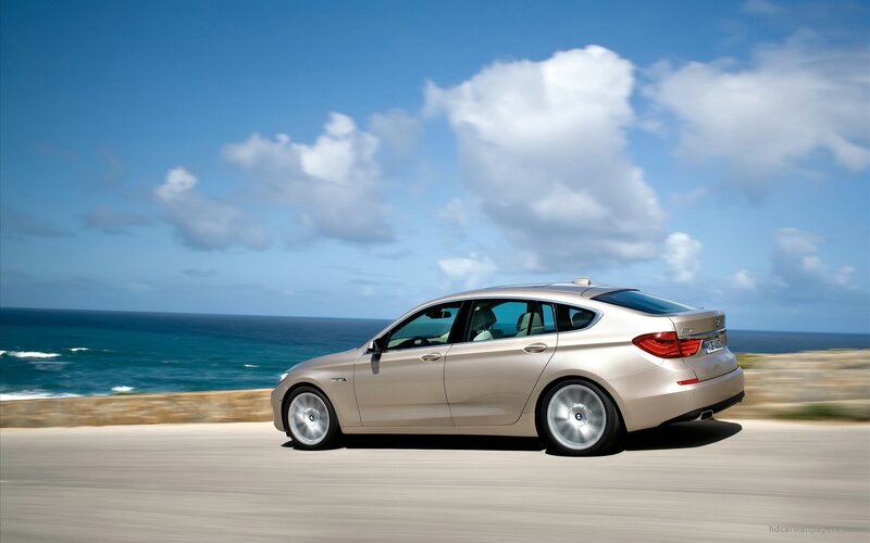 BMW Gran Turismo on coastal road