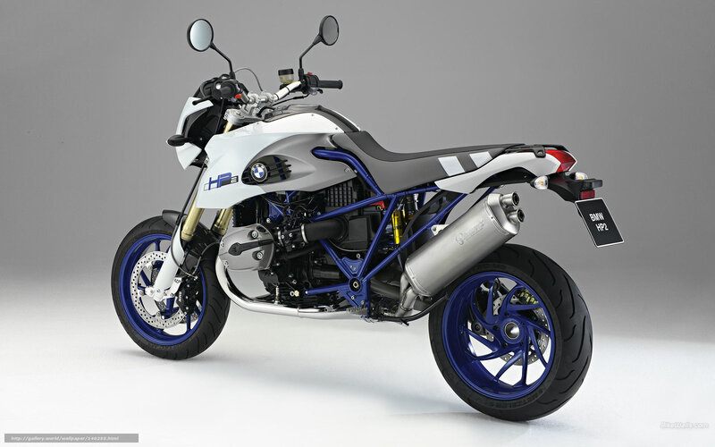 BMW HP2 Motorcycle — White, Neutral