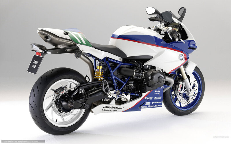 BMW HP2 Motorcycle — White