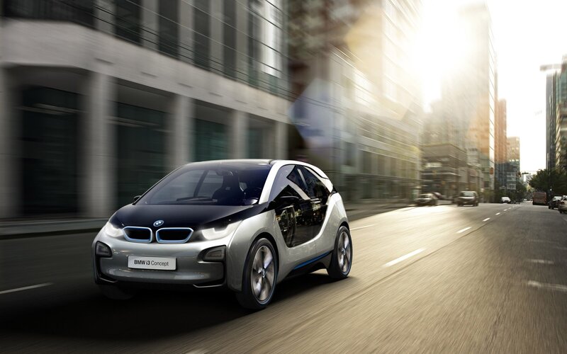BMW i3 Concept car in city
