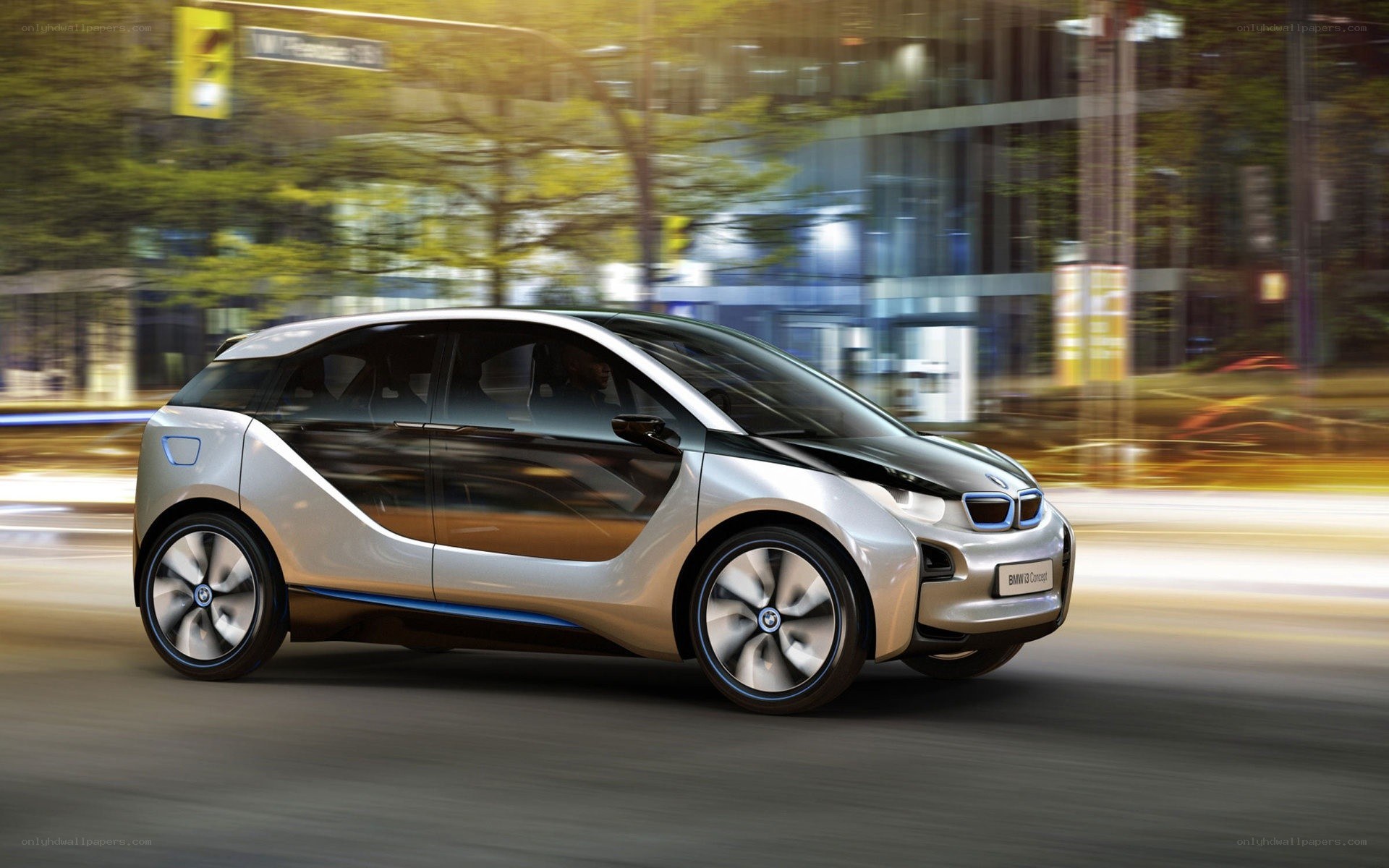 BMW i3 concept car in motion