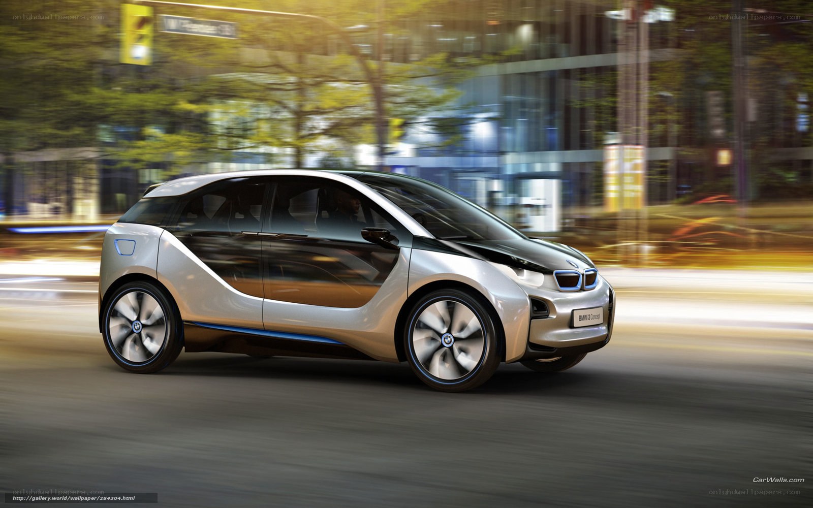 BMW i3 concept car in motion