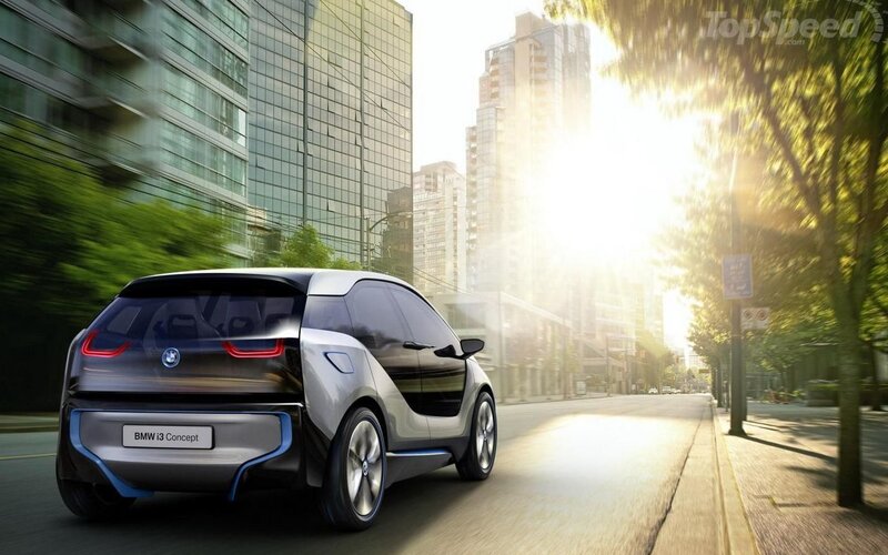 BMW I3 Concept Car — Silver, Dynamic