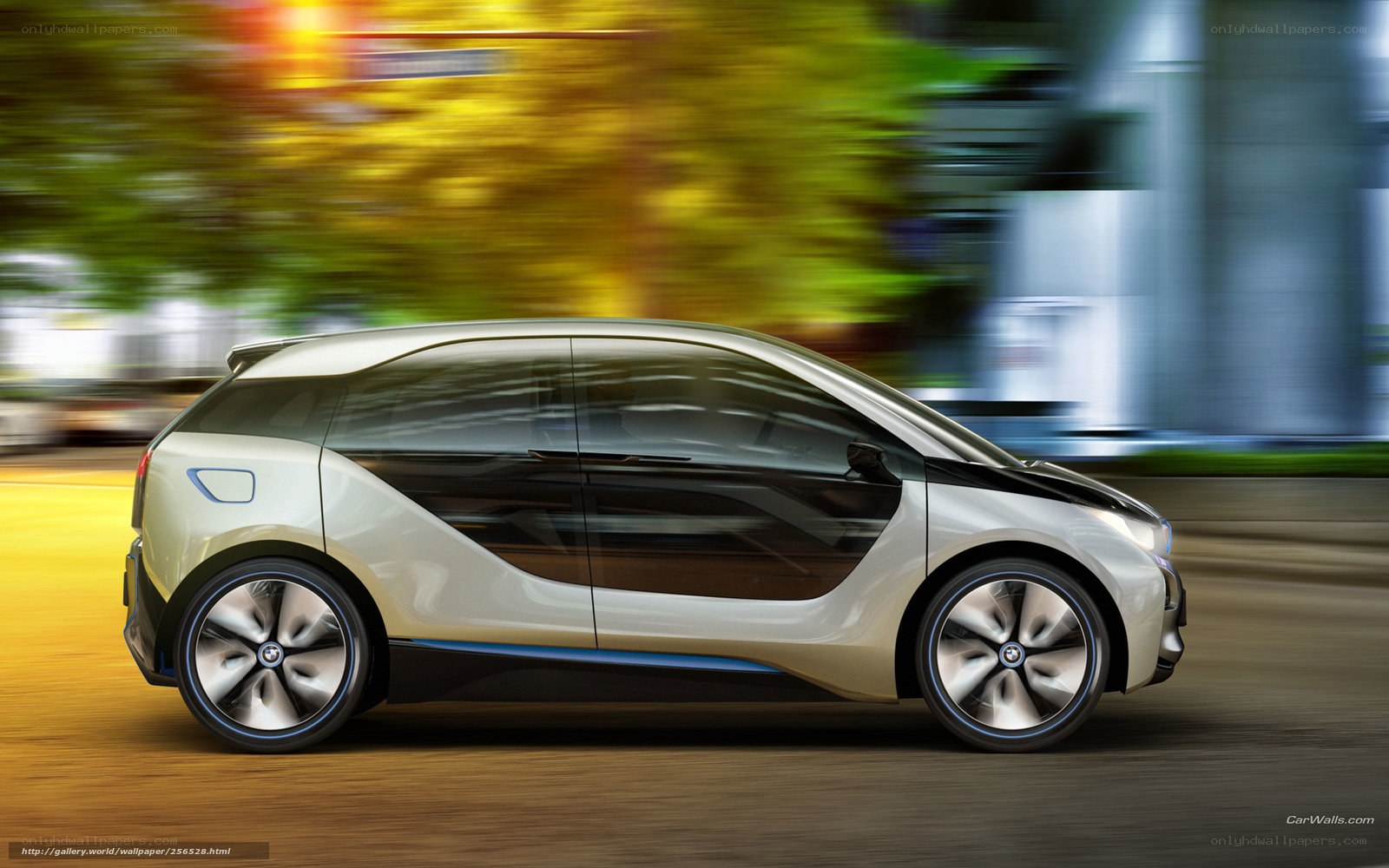 BMW i3 electric car in motion