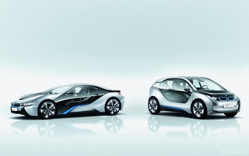 BMW i8 and i3 concept cars