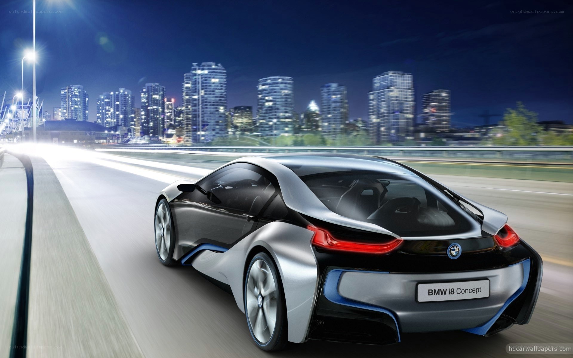 BMW i8 Concept at night
