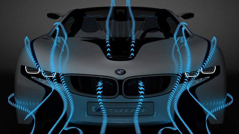 BMW I8 Concept Car — Gray, Dramatic