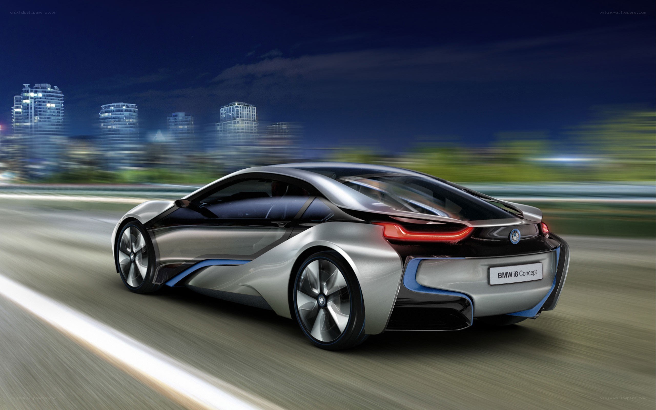 BMW i8 Concept car in motion