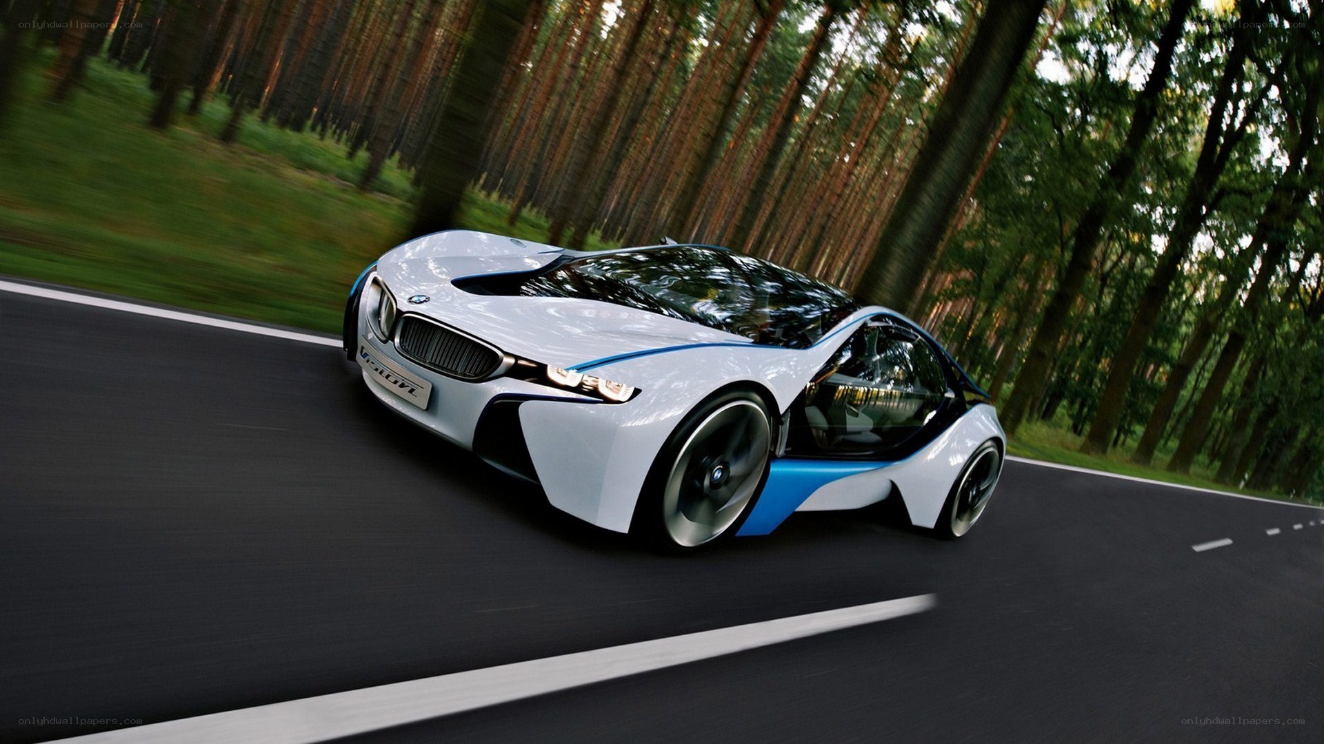 BMW i8 Concept car on road