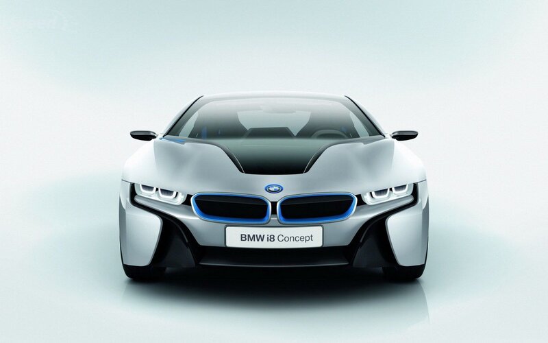 BMW I8 Concept Car — Silver, Modern, Photograph