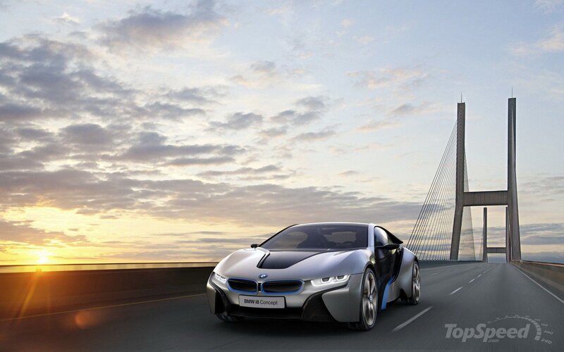 BMW I8 Concept Car — Silver, Serene