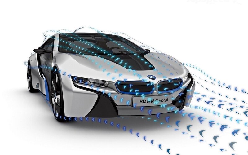 BMW I8 Concept Car — Silver, Technical