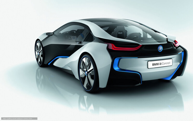 BMW I8 Concept Car — White, Modern