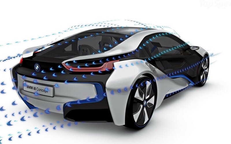 BMW I8 Concept Car — White, Technical