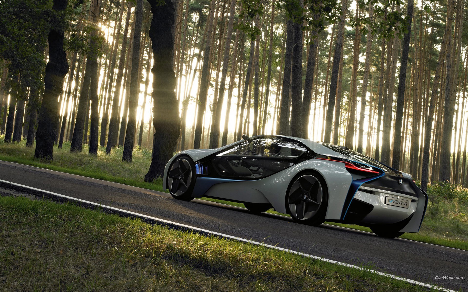 BMW i8 Concept in forest