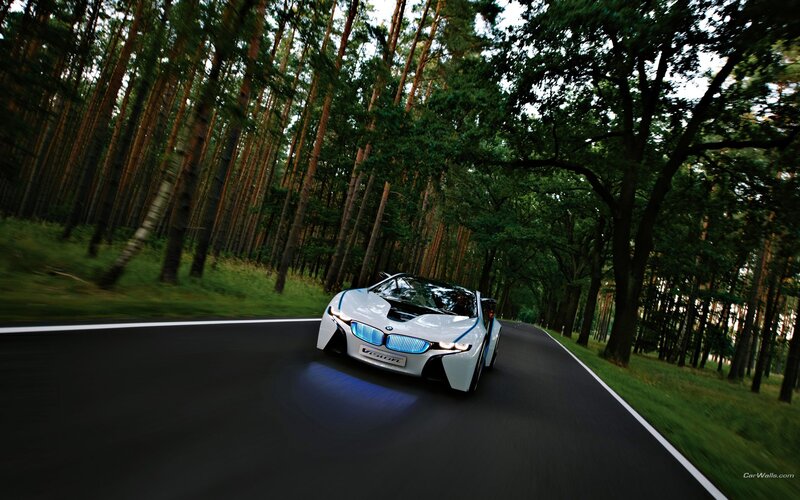 BMW i8 Concept in forest