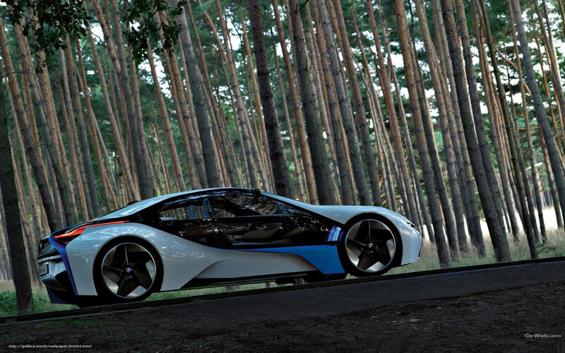 BMW i8 Concept in forest