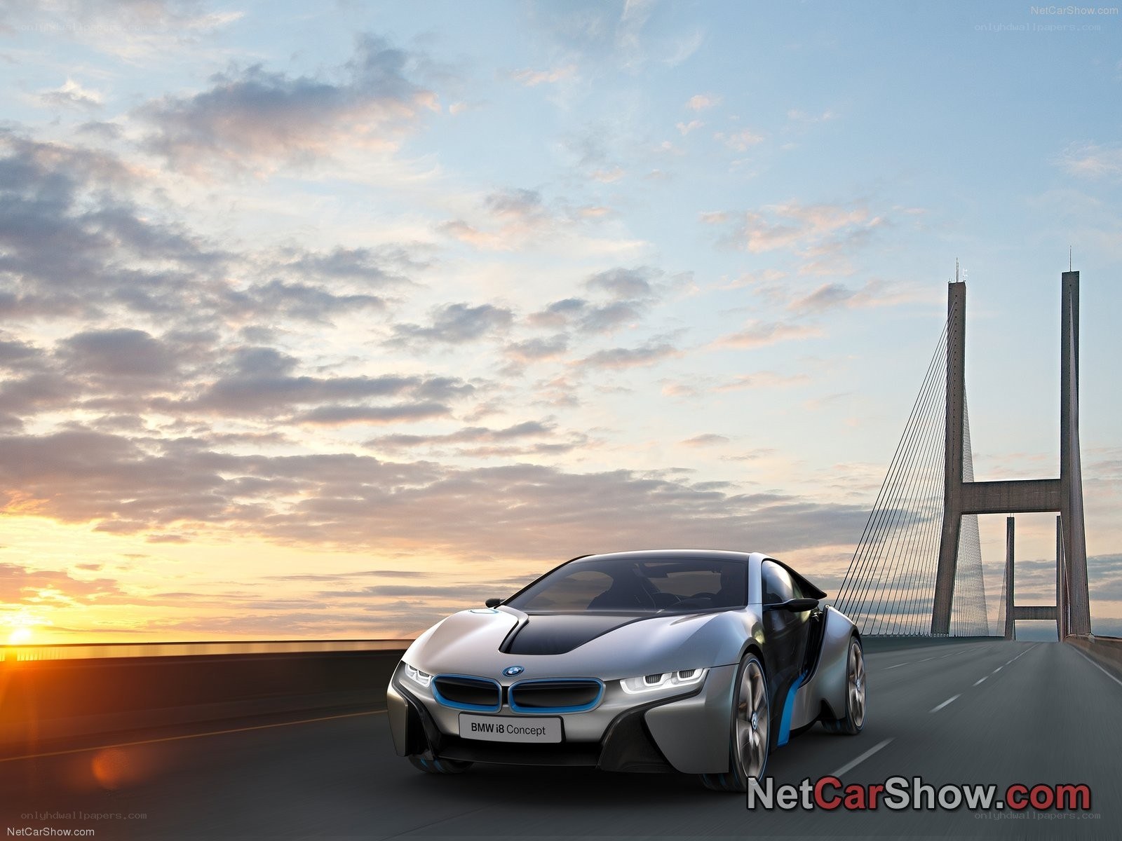 BMW i8 Concept on a bridge