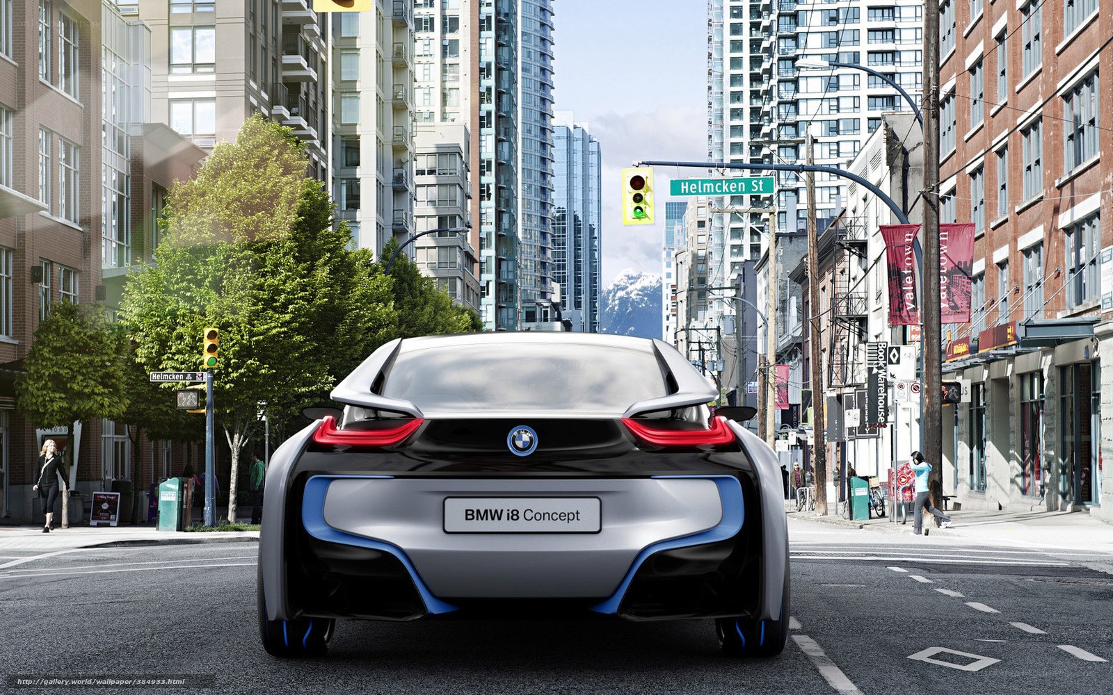 BMW i8 Concept on city street
