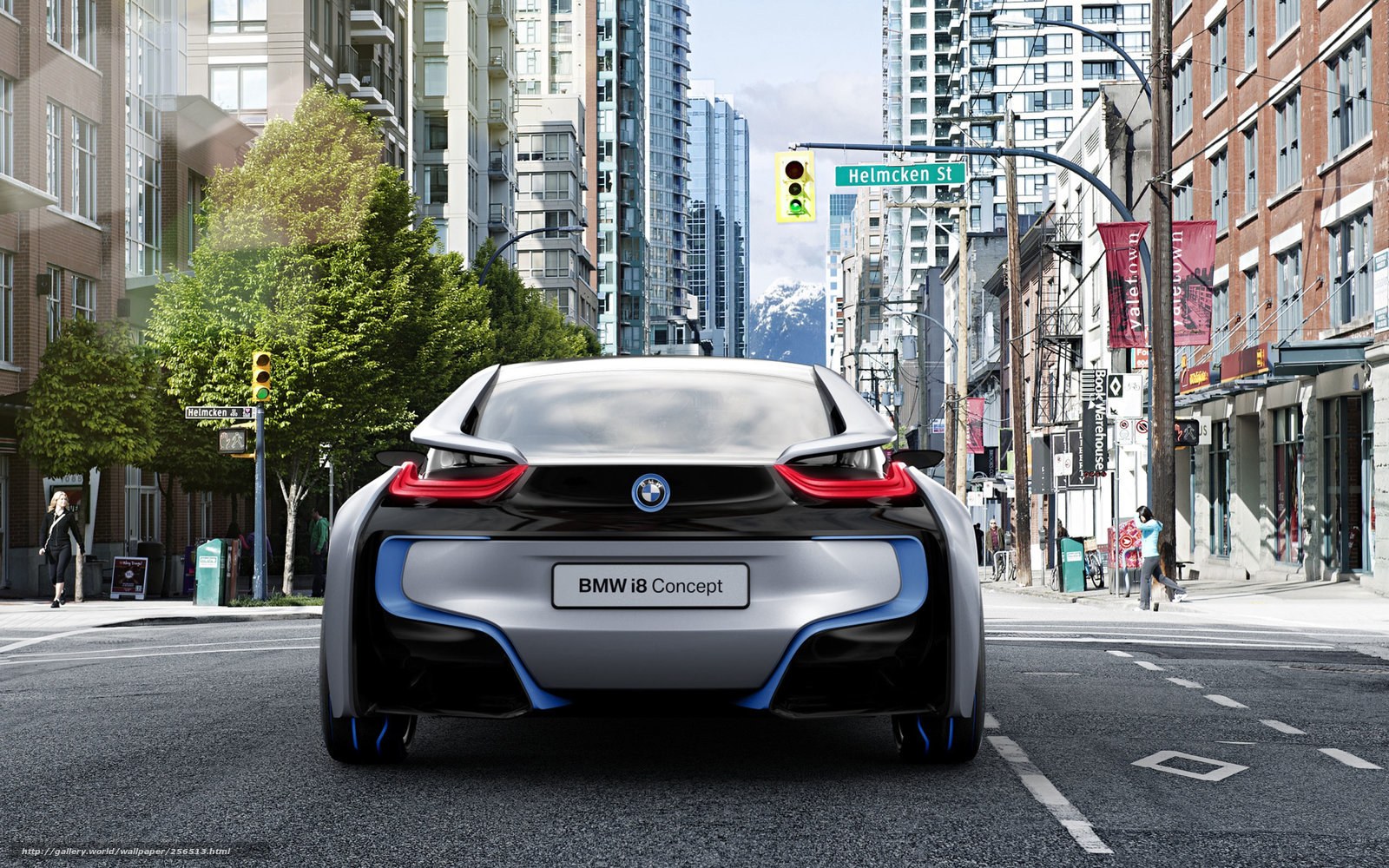 BMW i8 Concept on city street