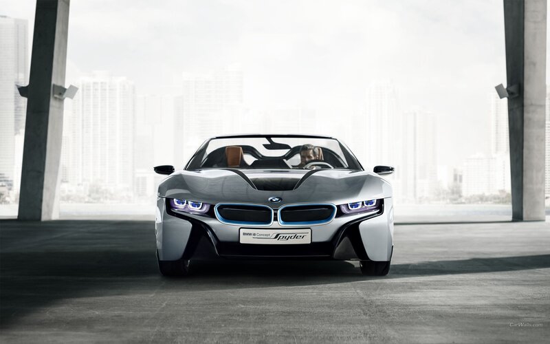 BMW I8 Concept Spyder — Silver, Modern