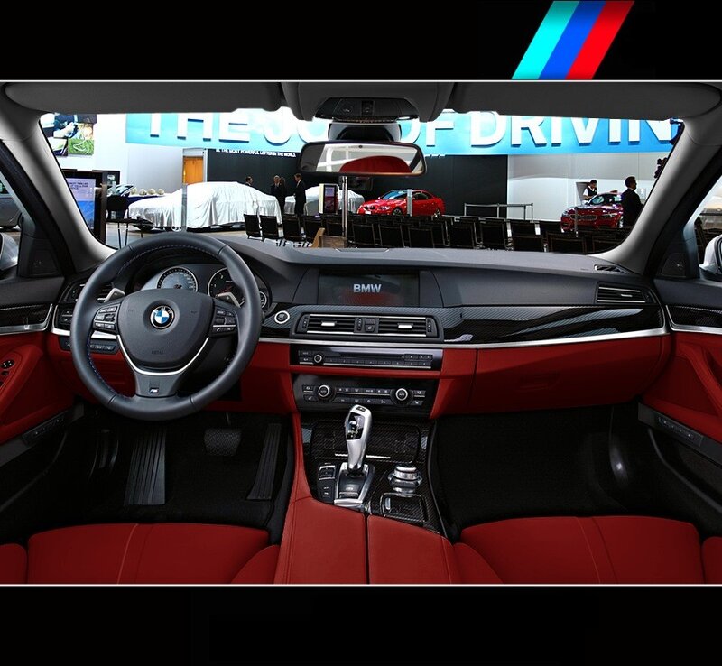 BMW interior at auto show