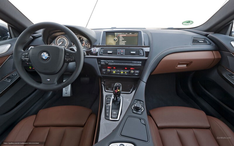 BMW interior dashboard view