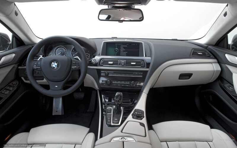 BMW interior dashboard view
