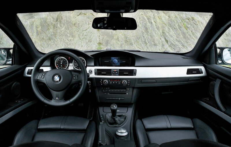 BMW interior dashboard view