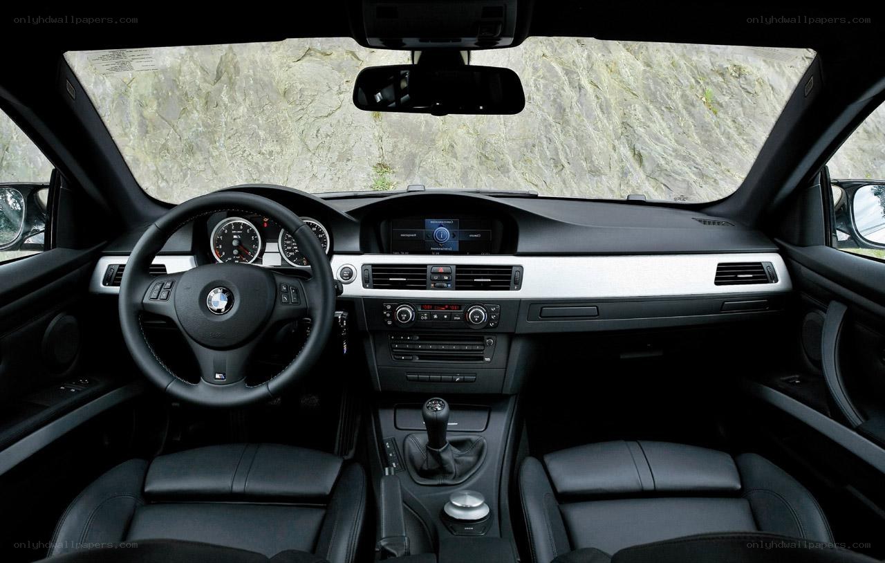 BMW interior dashboard view