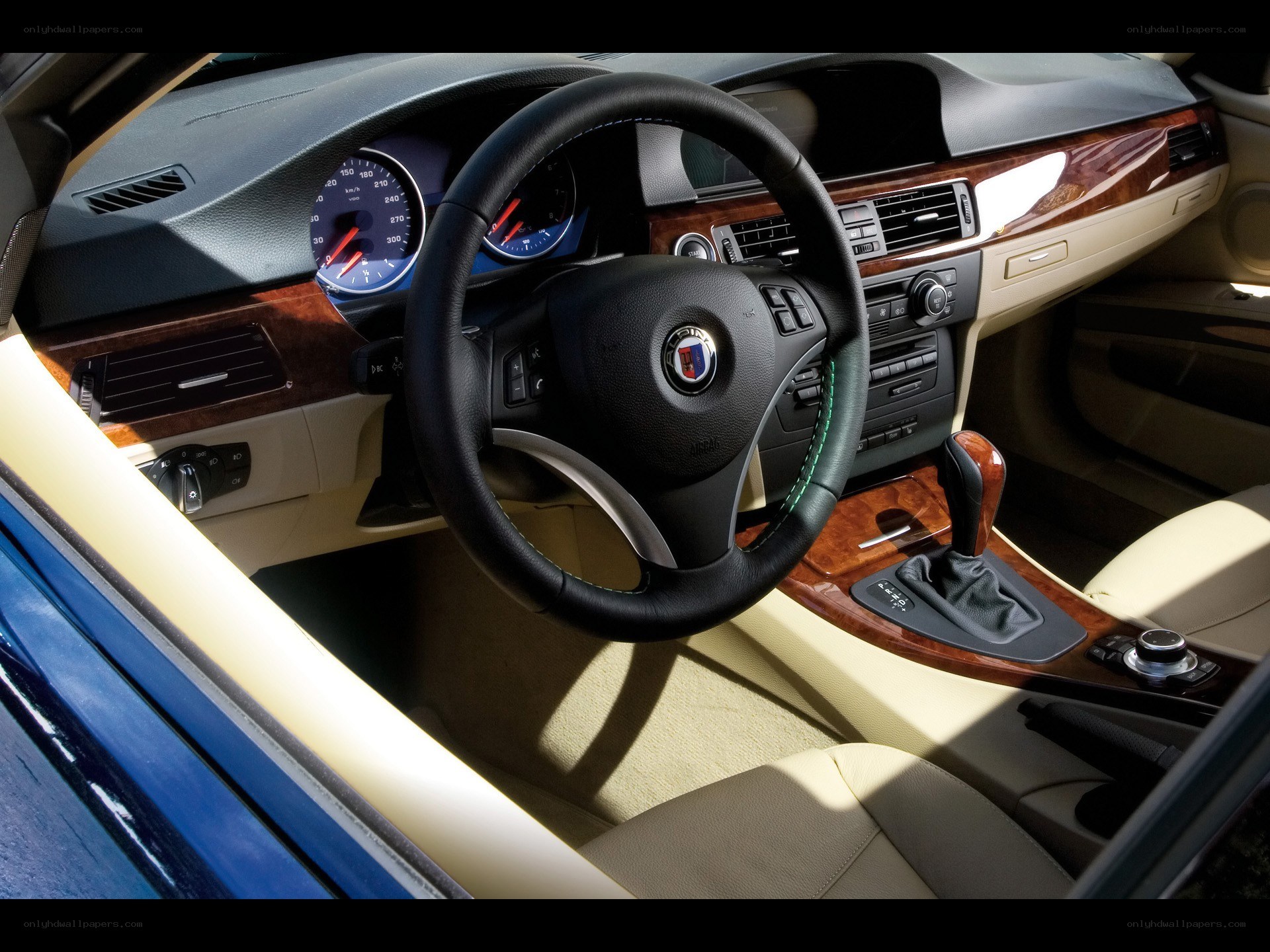 BMW interior dashboard view