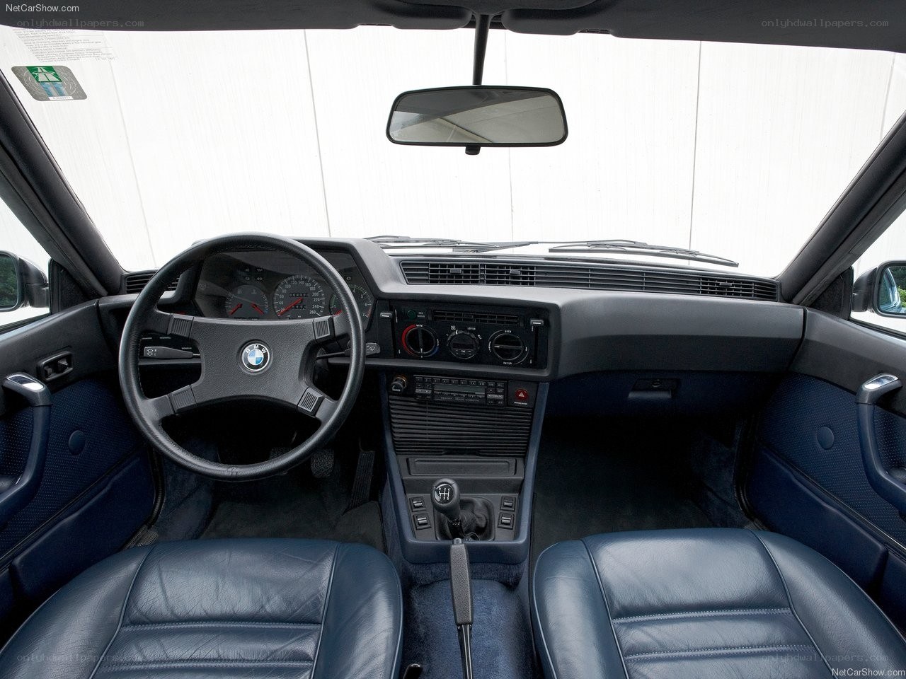 BMW interior dashboard view